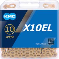 Halfords KMC Kmc X10El Ti-N 10 Speed Chain, Gold, 114L | Extra 8% off for BC Members