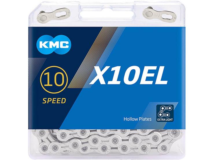 KMC X10EL 10 Speed Chain, Silver, 114L
