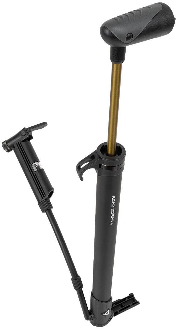 Topeak Road Morph Hand Pump With Gauge Black