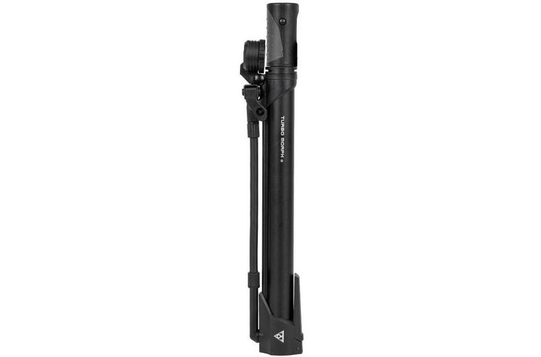 Topeak Turbo Morph Hand Pump With Gauge Black Topeak Turbo Morph Hand Pump With Gauge Black
