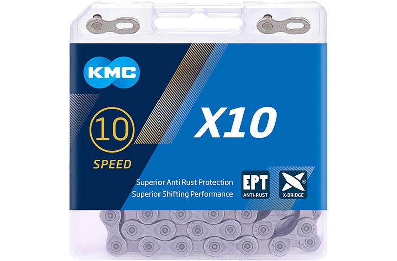 KMC X10 EPT 10 Speed Chain, Silver, 114L KMC X10 EPT 10 Speed Chain, Silver, 114L