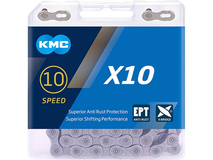 KMC X10 EPT 10 Speed Chain, Silver, 114L