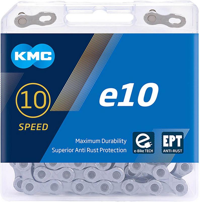 Halfords KMC Kmc E10 Ept 10 Speed Chain, Silver, 136L | Extra 8% off for BC Members