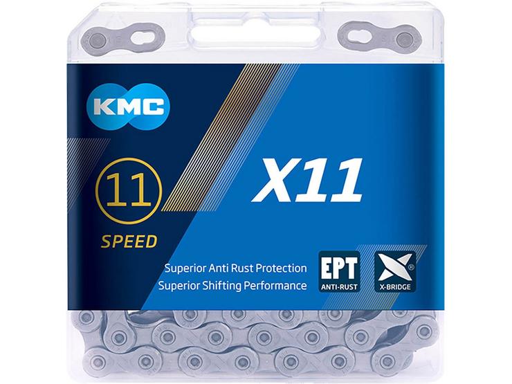KMC X11 EPT 11 Speed Chain, Silver, 118L