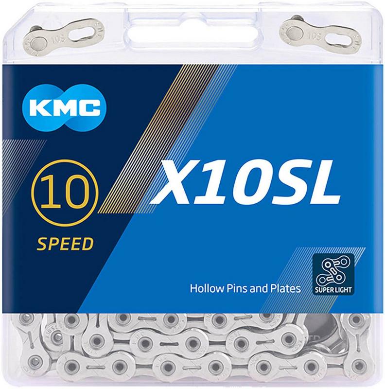 Halfords KMC Kmc X10Sl 10 Speed Chain, Silver, 114L | Extra 8% off for BC Members