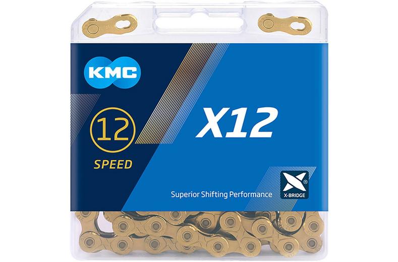 KMC X12 Ti-N 12 Speed Chain, Gold, 126L KMC X12 Ti-N 12 Speed Chain, Gold, 126L