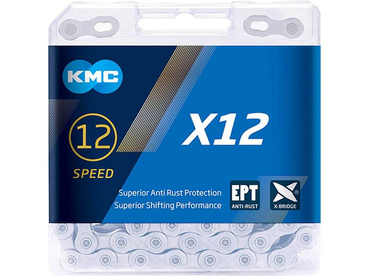 KMC X12 EPT 12 Speed Chain, Silver, 126L