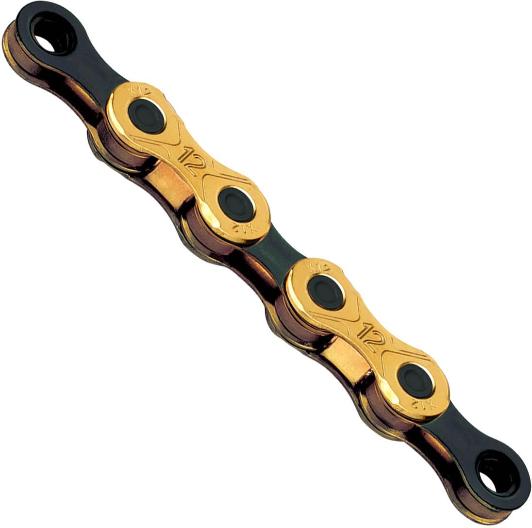 KMC X12 Ti-N 12 Speed Chain, Black/Gold, 126L