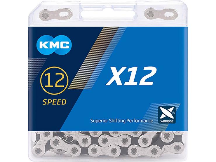 KMC X12 12 Speed Chain Silver/Black, 126L