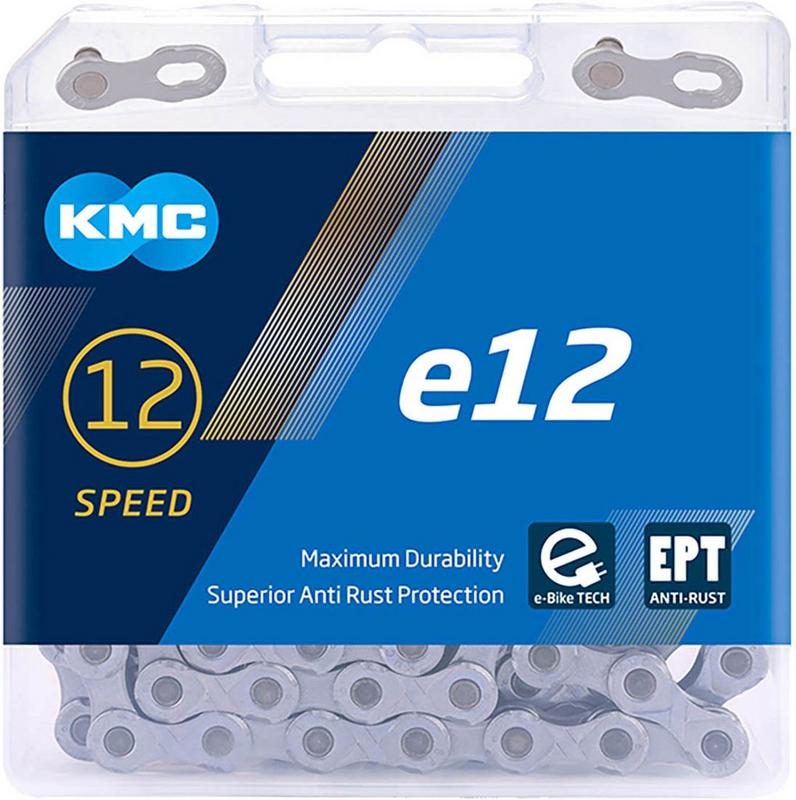 Halfords KMC Kmc E12 Ept 12 Speed Chain, Silver, 130L | Extra 8% off for BC Members