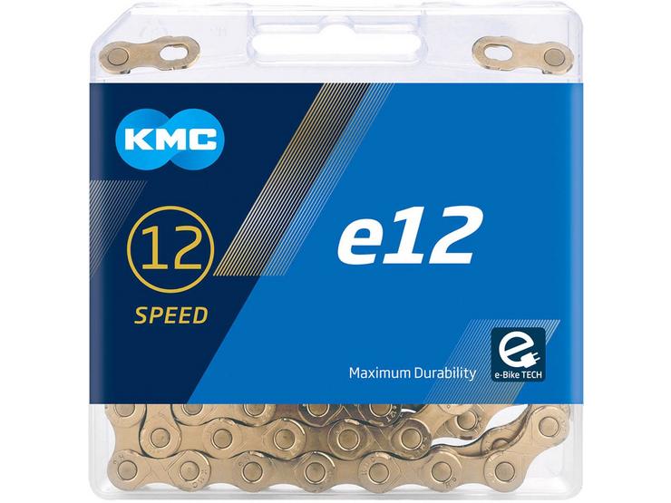 KMC E12 Ti-N 12 Speed Chain, Gold, 130L