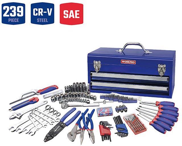 WORKPRO MECHANIC 239PC TOOLBOX
