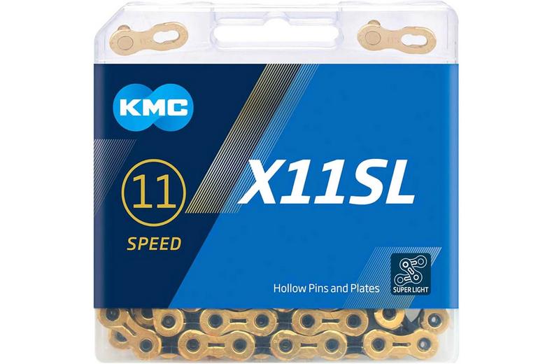 KMC X11SL Ti-N 11 Speed Chain, Black/Gold, 118L KMC X11SL Ti-N 11 Speed Chain, Black/Gold, 118L