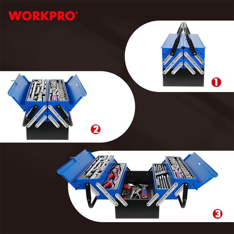 WORKPRO 93PC CANTILEVER TOOLBOX