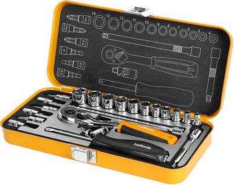 HALFORDS 22PC 1/4" SOCKET TIN