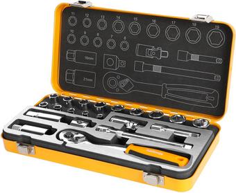 HALFORDS 21PC 3/8" SOCKET TIN