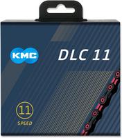 Halfords KMC Kmc X11 Dlc 11 Speed Chain, 118L, Black/Pink | Extra 8% off for BC Members