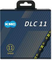 Halfords KMC Kmc X11 Dlc 11 Speed Chain, 118L, Black/Yellow | Extra 8% off for BC Members