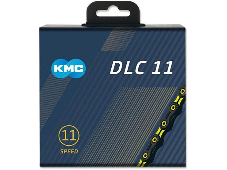 KMC X11 DLC 11 Speed Chain, 118L, Black/Yellow