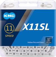 Halfords KMC Kmc X11Sl 11 Speed Chain, Silver, 118L | Extra 8% off for BC Members