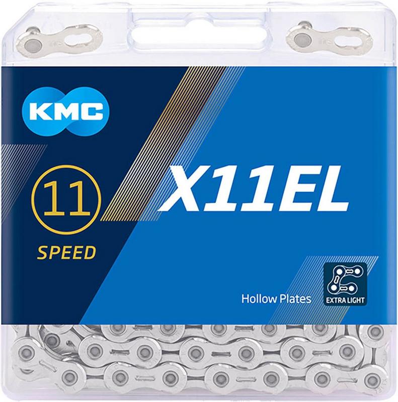 Halfords KMC Kmc X11El 11 Speed Chain, Silver, 118L | Extra 8% off for BC Members