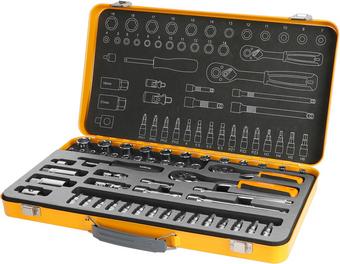 HALFORDS 51PC 1/4" & 3/8" SOCKET TIN