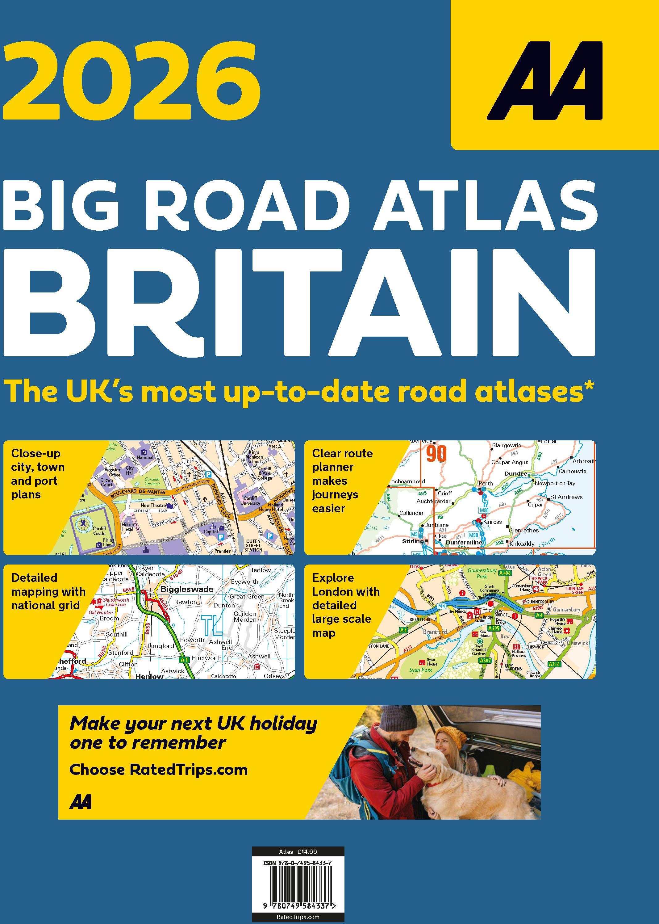 AA Big Road Atlas Britain 2026