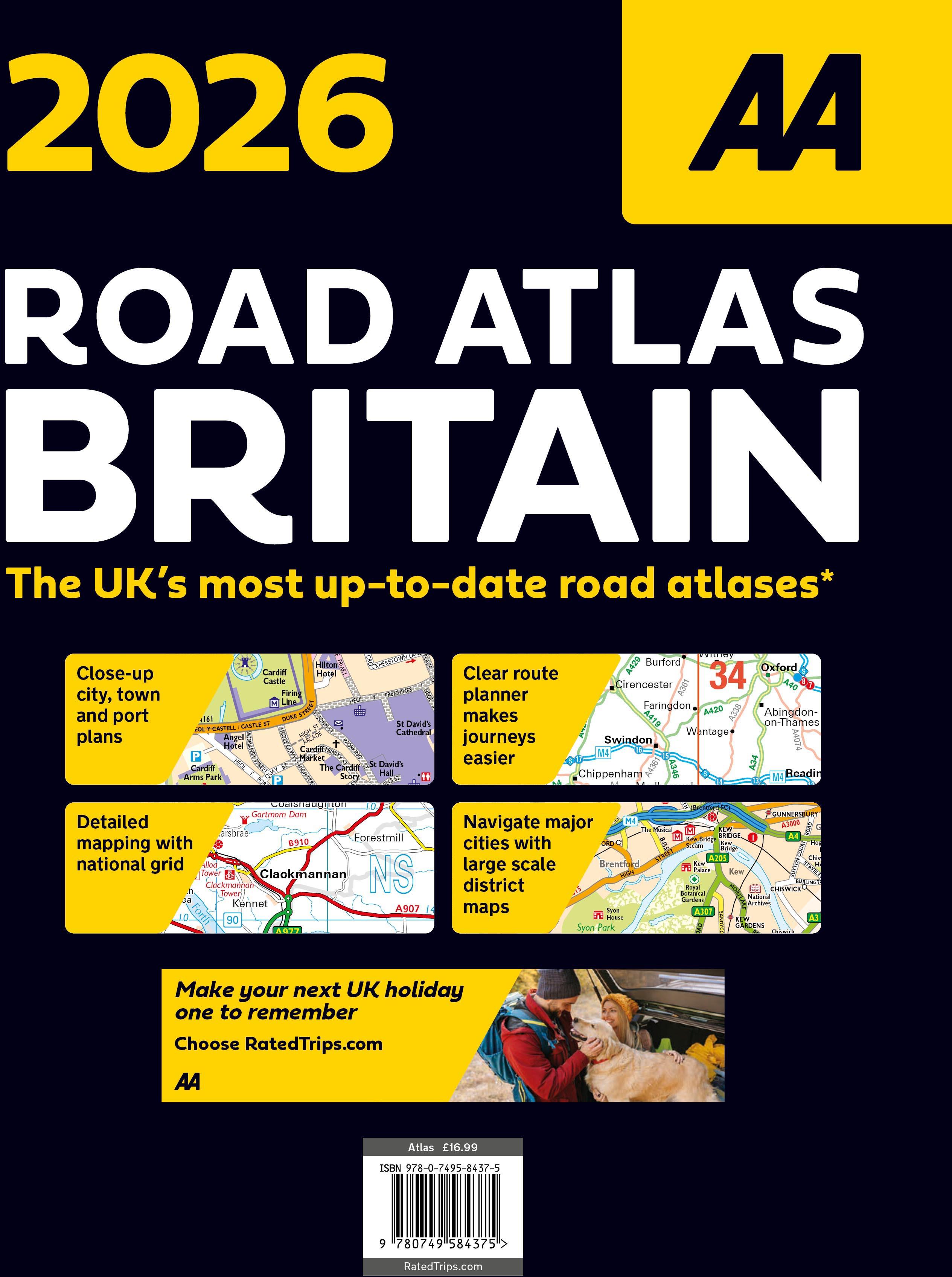 AA Road Atlas Britain 2026