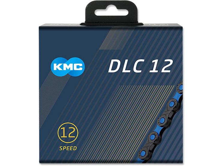 KMC X12SL DLC 12 Speed Chain, 126L, Black/Blue