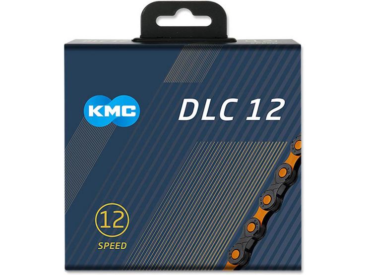 KMC X12SL DLC 12 Speed Chain, 126L, Black/Orange