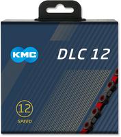 Halfords KMC Kmc X12Sl Dlc 12 Speed Chain 126L, Black/Red