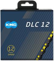 Halfords KMC Kmc X12Sl Dlc 12 Speed Chain, 126L, Black/Yellow | Extra 8% off for BC Members