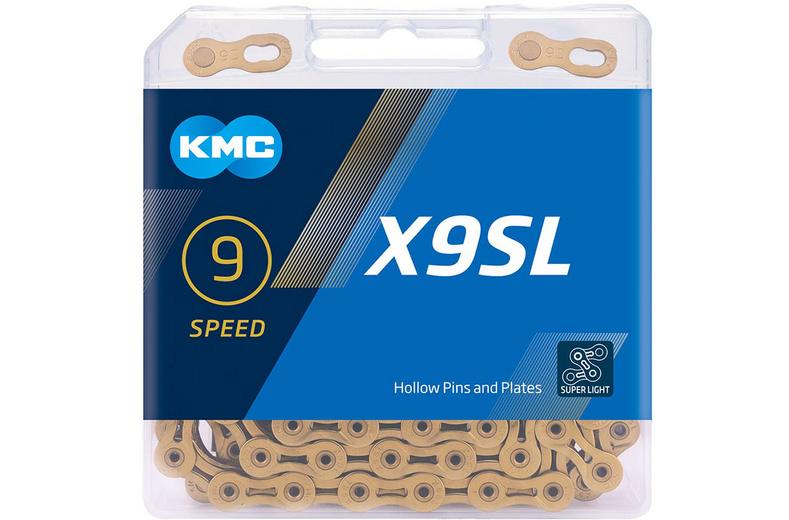 KMC X9SL Ti-N Bike Chain, Gold 114L KMC X9SL Ti-N Bike Chain, Gold 114L