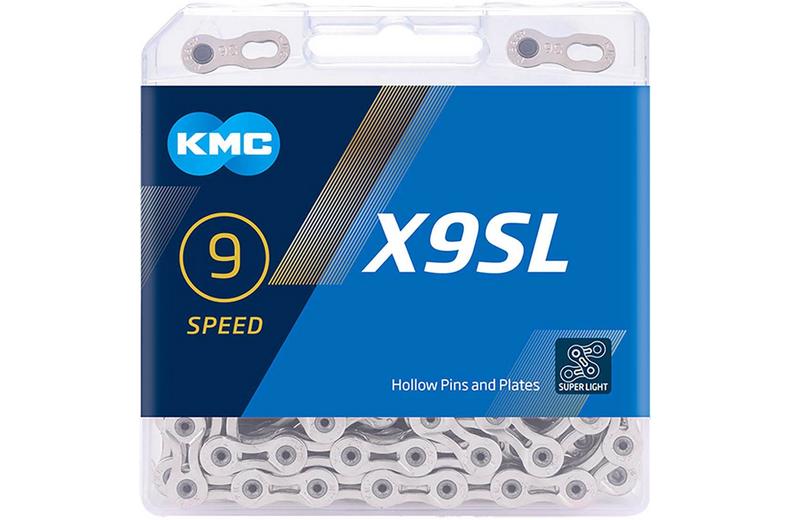KMC X9SL 9 Speed Chain, Silver, 114L KMC X9SL 9 Speed Chain, Silver, 114L