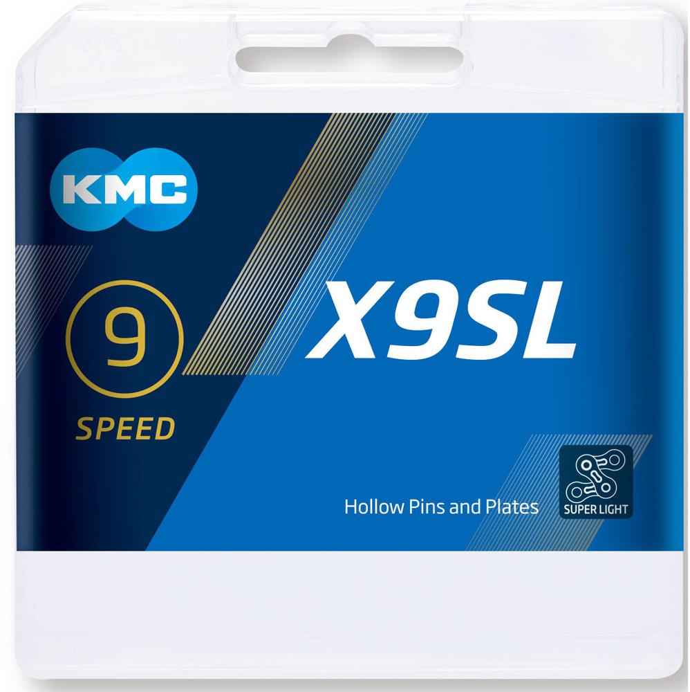 KMC X9SL 9 Speed Chain, Silver, 114L