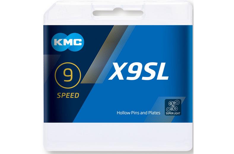 KMC X9SL 9 Speed Chain, Silver, 114L KMC X9SL 9 Speed Chain, Silver, 114L