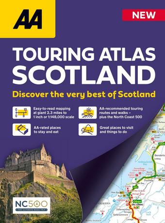 AA Touring Atlas Scotland Spiral Bound