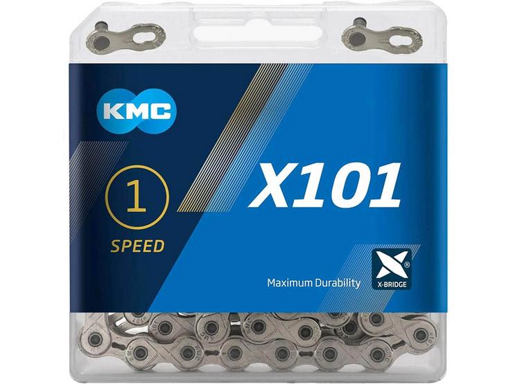 KMC X101 Single Speed Chain, Silver, 112L