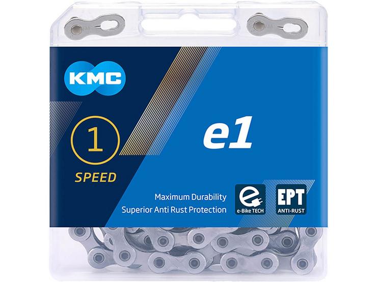 KMC E1 EPT E-Bike Single Speed Chain, Silver, 110L