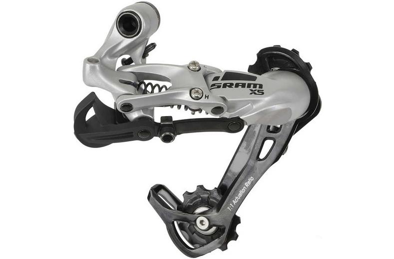 SRAM X5 8/9 Speed Rear Derailleur Medium Cage, Silver SRAM X5 8/9 Speed Rear Derailleur Medium Cage, Silver