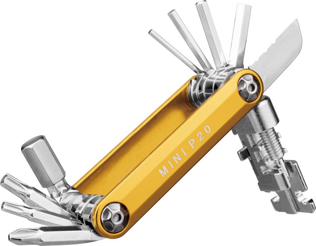 Halfords Topeak Mini P20 Multi-Tool, Gold | Extra 8% off for BC Members