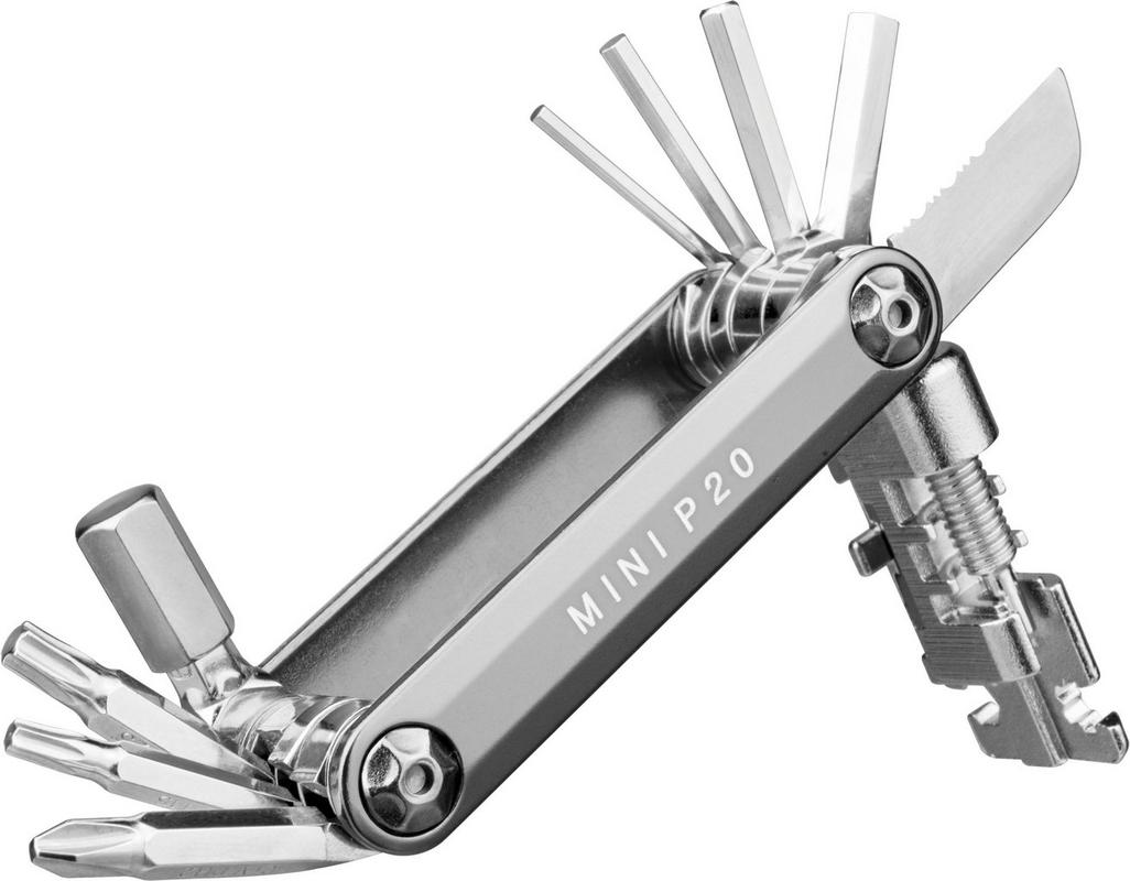 Halfords Topeak Mini P20 Multi-Tool, Silver | Extra 8% off for BC Members