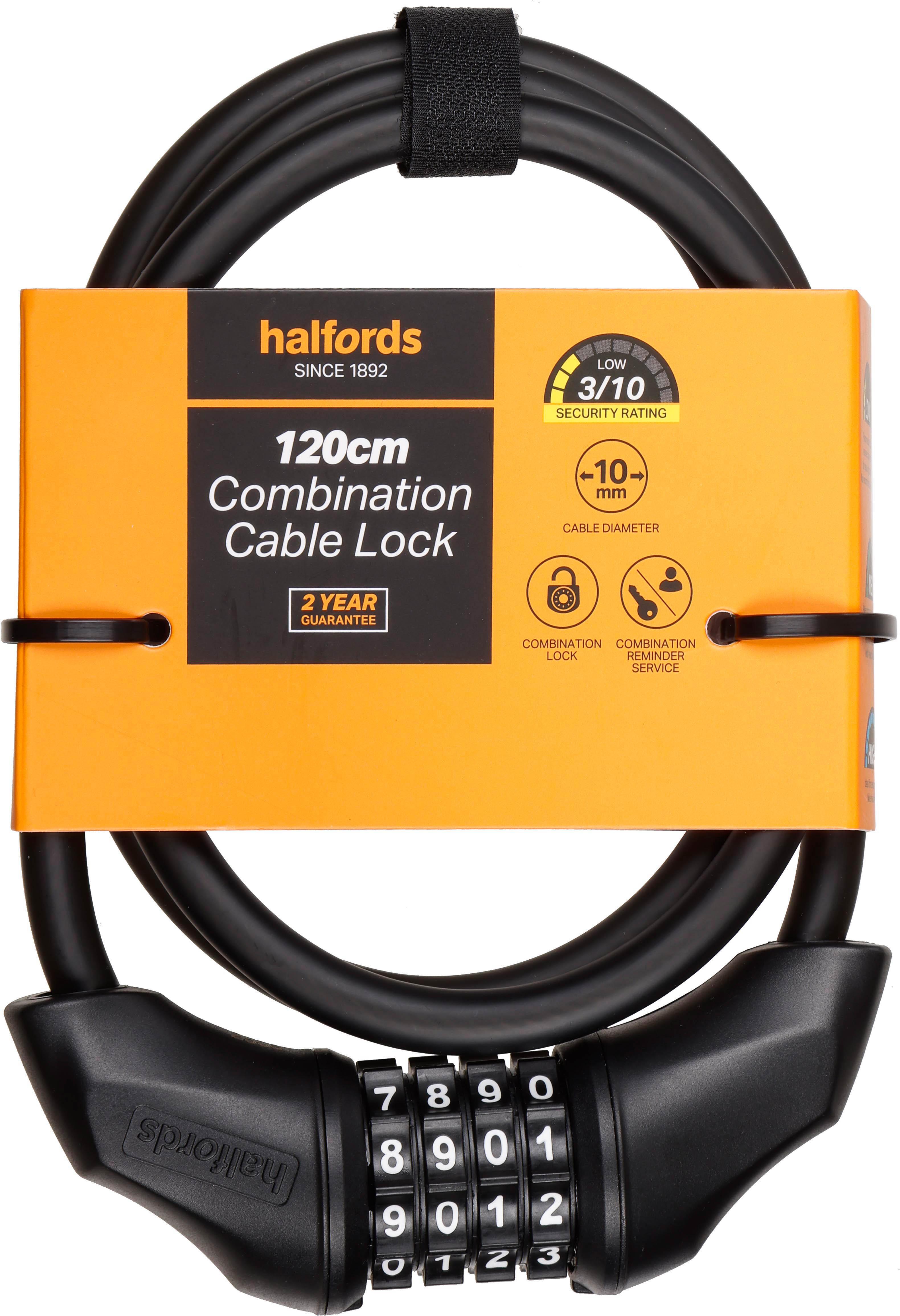 Halfords 120cm Cable Combination