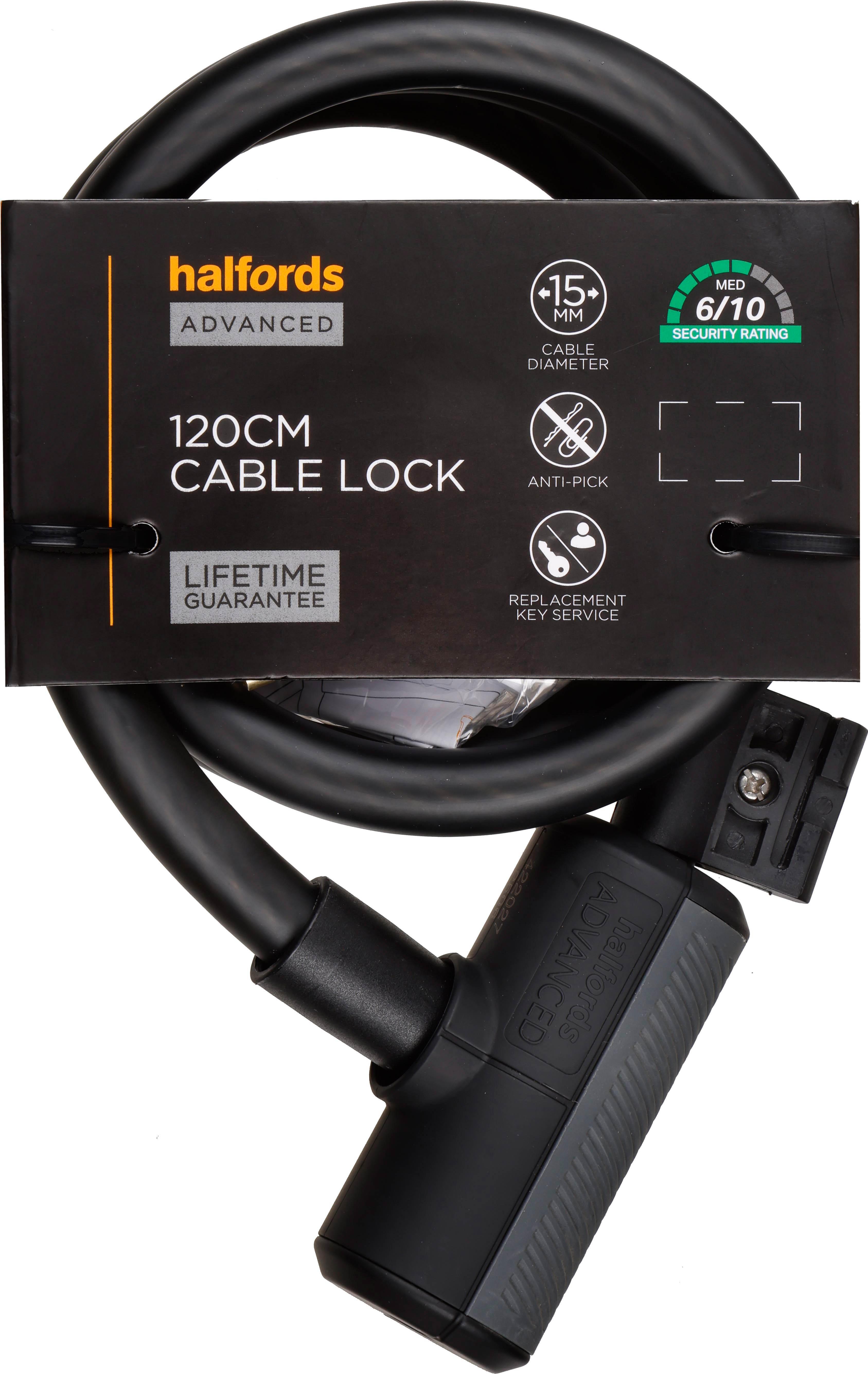 Halfords Advanced 120cm Cable Lock