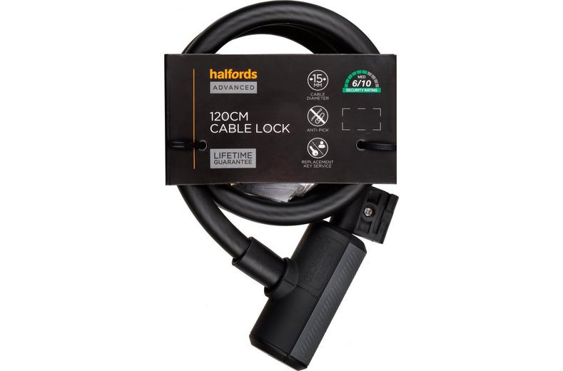Halfords Advanced 120cm Cable Lock Halfords Advanced 120cm Cable Lock