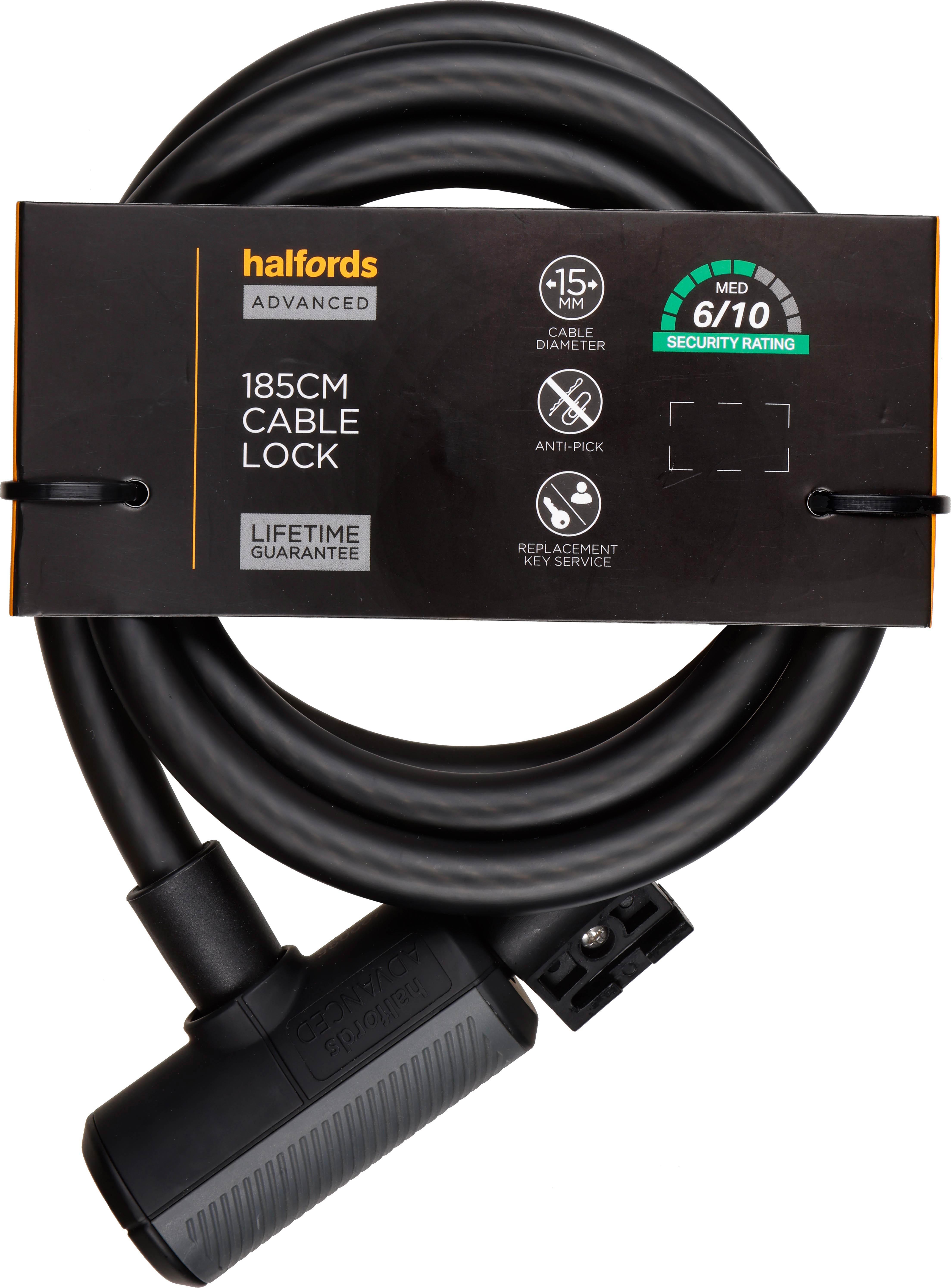 Halfords Advanced 185cm Cable Lock