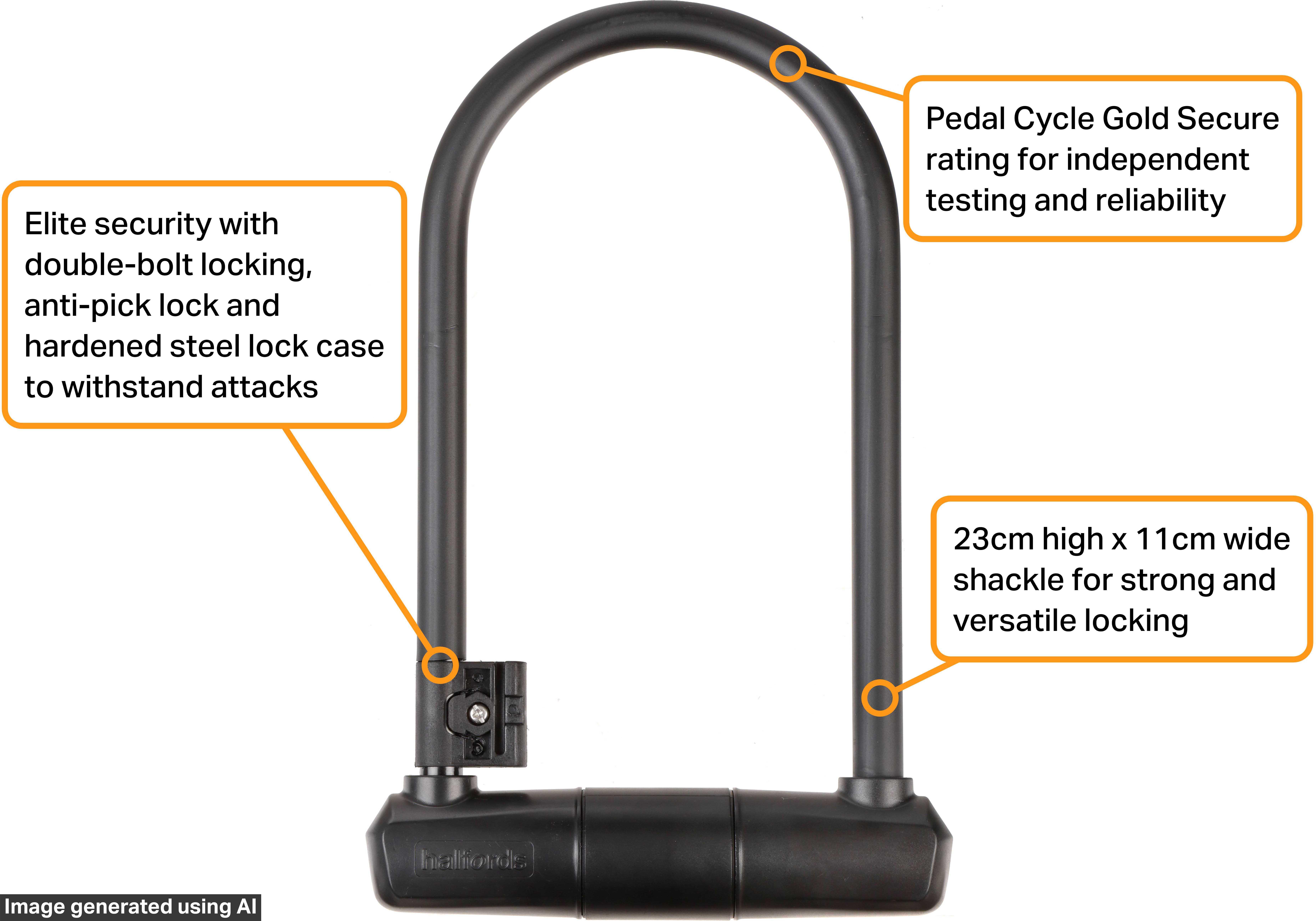 Halfords 23cm D-Lock