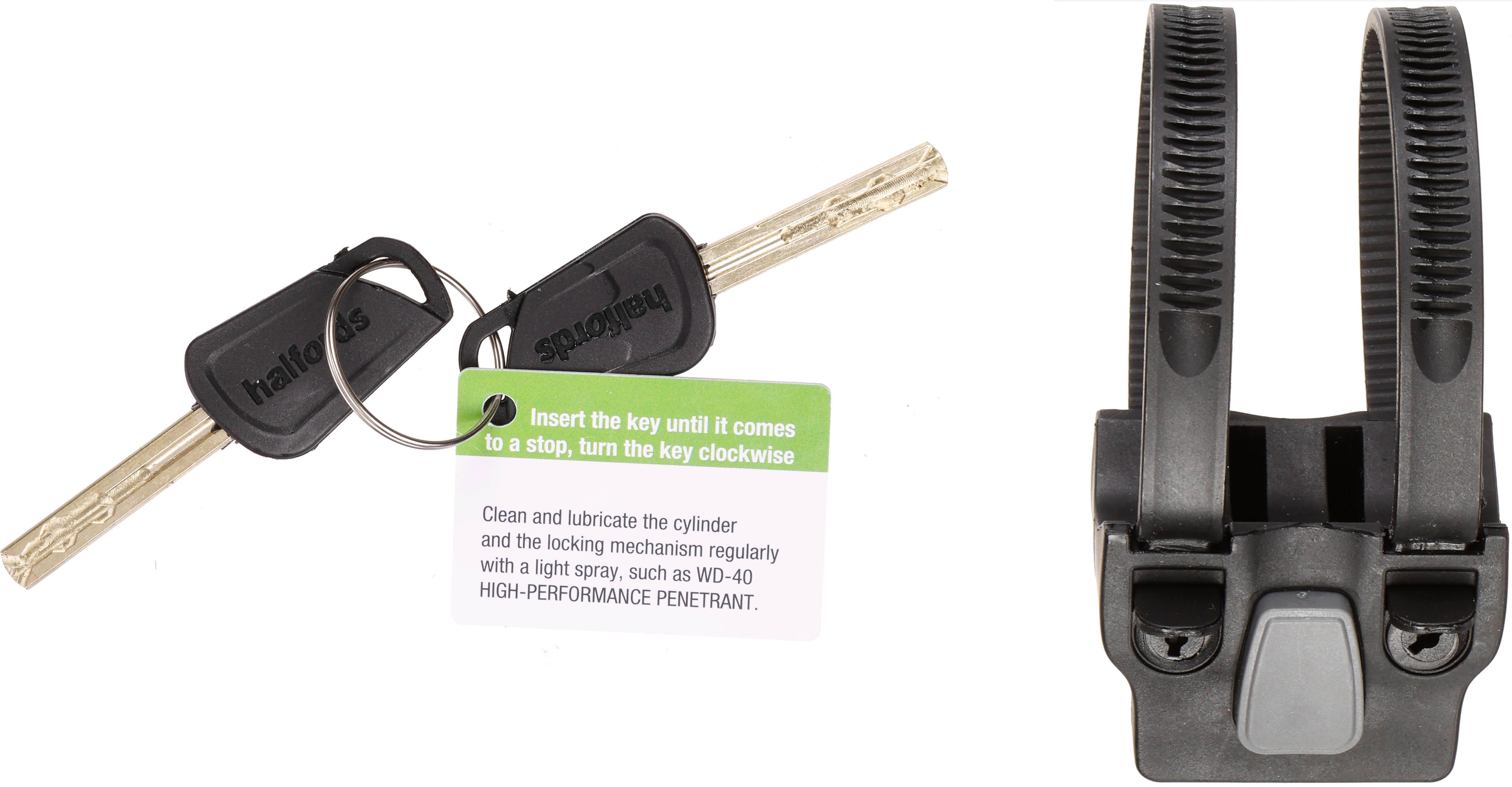 Halfords 23cm D-Lock and 120cm Cable