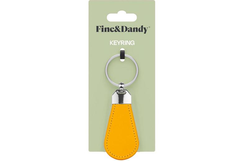 Fine & Dandy Leather Fob Brown Keyring Fine & Dandy Leather Fob Brown Keyring