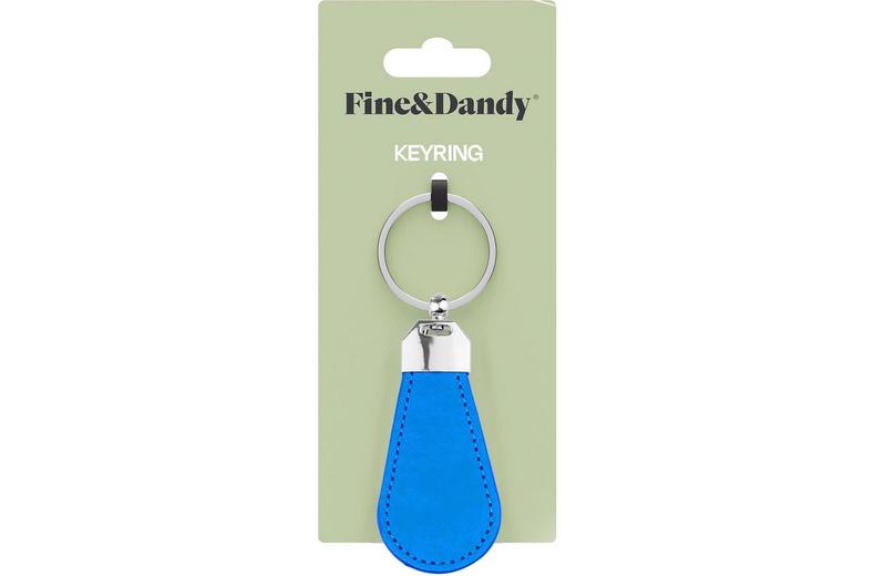 Fine & Dandy Leather Fob Navy Keyring Fine & Dandy Leather Fob Navy Keyring